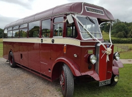 Vintage wedding bus for hire in Mansfield